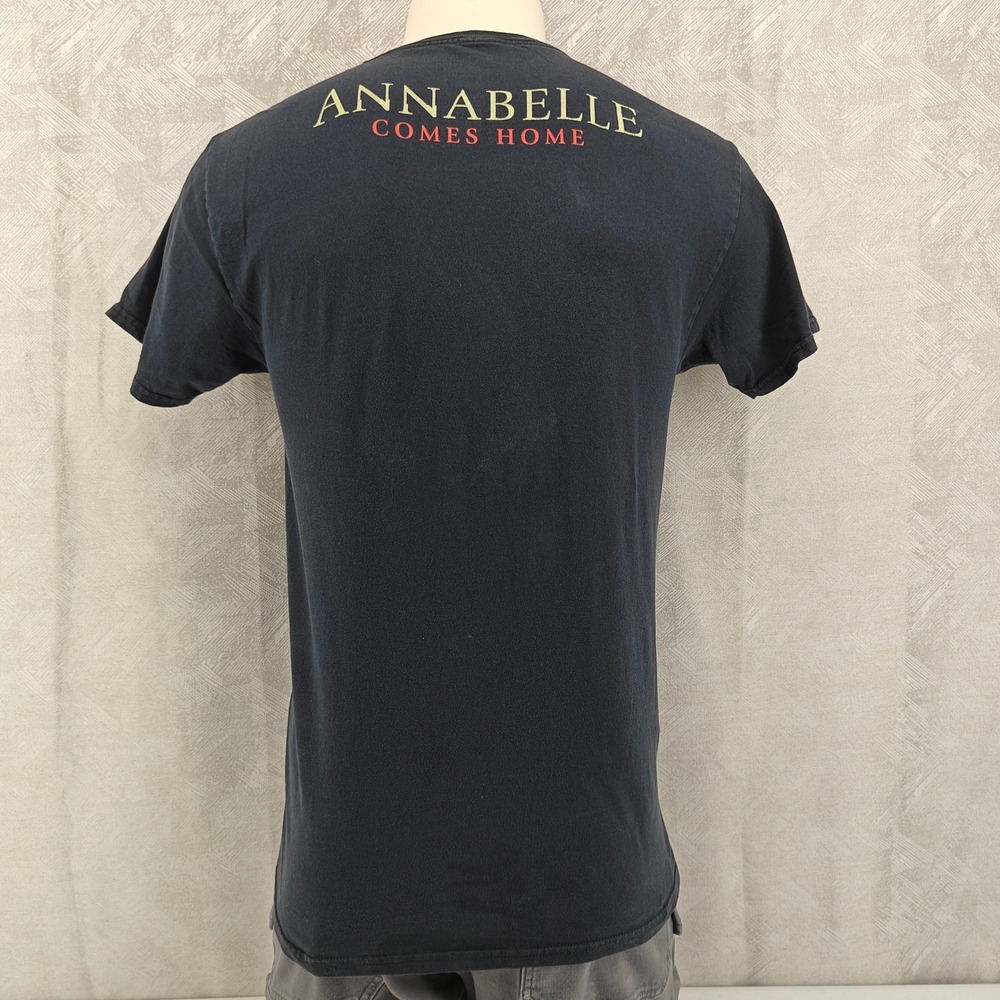 Annabelle Comes Home Shirt Mens Medium Black Graphic Horror Movie Promo Tee - Picture 2 of 11